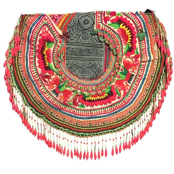 Anthropologie Handbags - Travel Boho Chic Crossbody Bag Festival Vintage